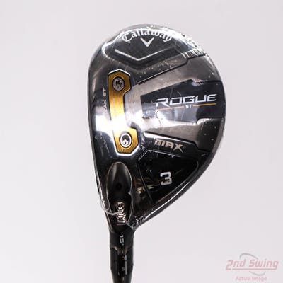 Mint Callaway Rogue ST Max Fairway Wood 3 Wood 3W 15° Oban Devotion 5 Graphite Regular Left Handed 42.25in