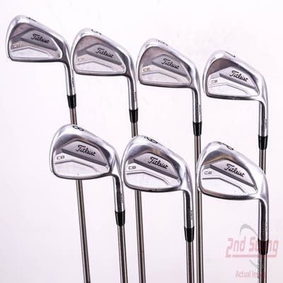 Titleist 620 CB Iron Set 4-PW Aerotech SteelFiber i110cw Graphite Stiff Right Handed 38.25in