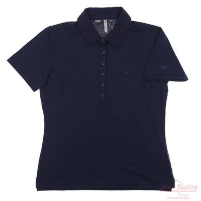 New W/ Logo Womens Travis Mathew Polo Navy Blue MSRP $0