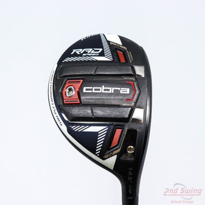 Cobra RAD Speed Fairway Wood 3 Wood 3W 14.5° Fujikura Motore X F3 6 Graphite Stiff Right Handed 43.5in