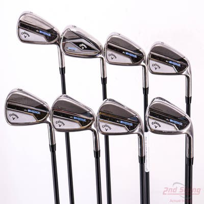 Callaway Paradym Ai Smoke Iron Set 5-PW GW GW2 Project X Cypher 2.0 60 Graphite Regular Right Handed -1/2"