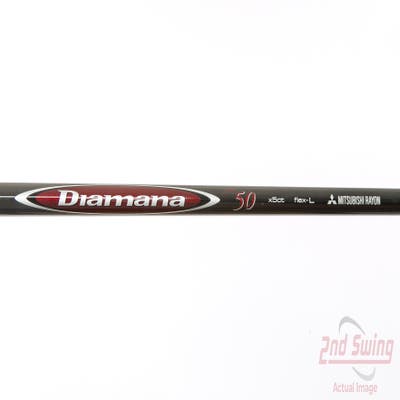 Used W/ Titleist Adapter Mitsubishi Rayon Diamana M+ Limited Edition 50g Fairway Shaft Ladies 41.25in