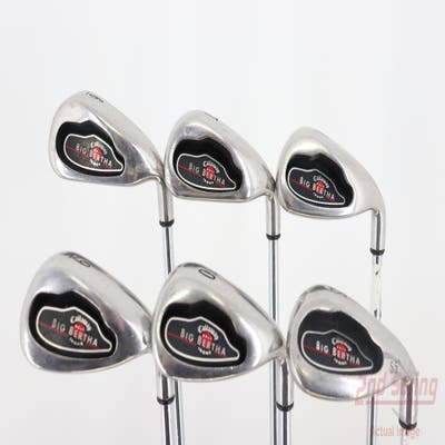 Callaway 2004 Big Bertha Iron Set 6-PW SW Stock Steel Uniflex Right Handed 37.25in