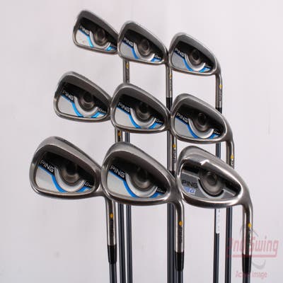 Ping Gmax Iron Set 5-PW GW SW LW Ping CFS Graphite Regular Right Handed Yellow Dot 38.5in