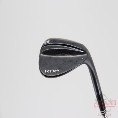 Cleveland RTX 4 Black Satin Wedge Lob LW 58° 6 Deg Bounce Dynamic Gold Tour Issue S400 Steel Stiff Right Handed 35.0in