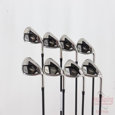 Callaway Rogue ST Max Iron Set 6-PW AW GW SW Mitsubishi Tensei AV Blue 65 Graphite Regular Right Handed 37.5in