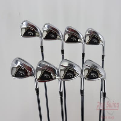 Callaway Apex DCB 21 Iron Set 4-PW AW UST Mamiya Recoil 75 Dart Graphite Senior Right Handed 37.75in