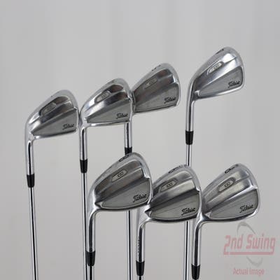 Titleist 2021 T100 Iron Set 4-PW True Temper AMT White S300 Steel Stiff Left Handed 38.0in