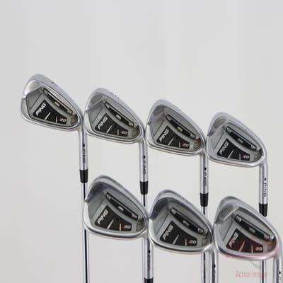 Ping I20 Iron Set 4-PW FST KBS Tour Steel Stiff Right Handed Black Dot 37.75in