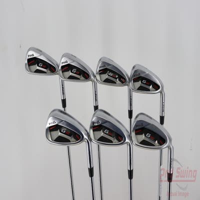 Ping G410 Iron Set 4-PW True Temper Dynamic Gold 120 Steel X-Stiff Right Handed Blue Dot 39.0in