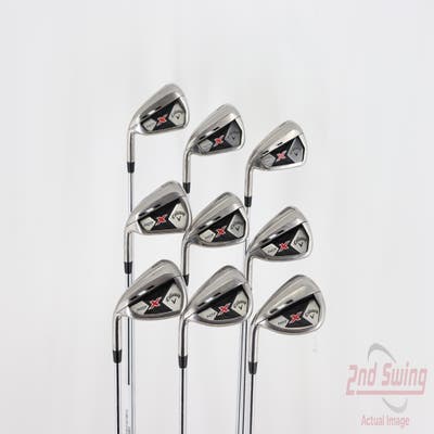 Callaway 2013 X Hot Iron Set 4-SW True Temper Speed Step 85 Steel Stiff Left Handed 38.5in