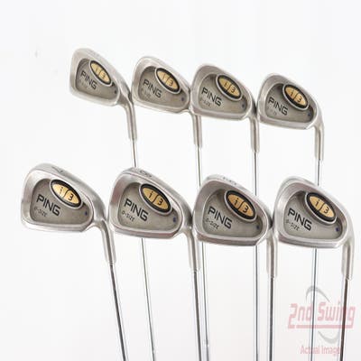 Ping i3 Blade Iron Set 3-PW Ping JZ Steel Stiff Right Handed Blue Dot 37.5in