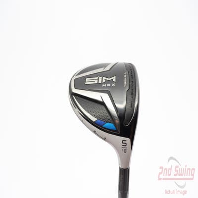 TaylorMade SIM MAX Fairway Wood 5 Wood 5W 18° Fujikura Ventus Blue 5 Graphite Senior Right Handed 42.25in