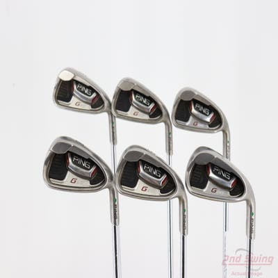 Ping G20 Iron Set 5-PW Ping CFS Steel Stiff Right Handed Green Dot +1"