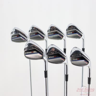 Cobra King F7 One Length Iron Set 4-PW FST KBS Tour FLT Steel Regular Right Handed -2 1/2"