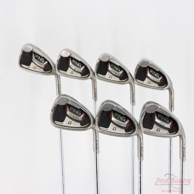 Ping G20 Iron Set 4-PW Ping CFS Steel Stiff Right Handed Yellow Dot +1"