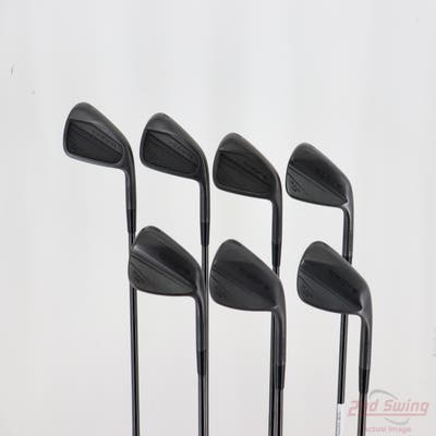 Mint Cobra 2025 King Forged CB/MB Black Iron Set 4-PW FST KBS $-Taper Black PVD Steel Stiff Right Handed STD