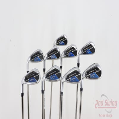 Callaway Big Bertha B21 Iron Set 4-PW AW SW UST Mamiya Recoil 460 F2 Graphite Senior Left Handed 39.0in