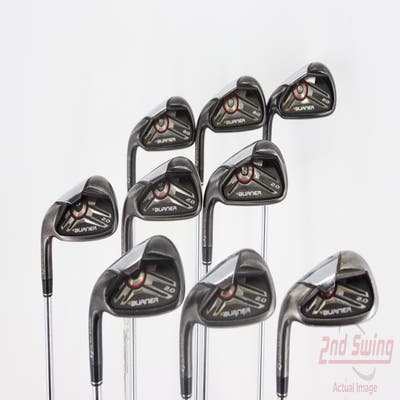 TaylorMade Burner 2.0 Iron Set 3-PW AW TM Superfast 65 Steel Regular Left Handed 39.5in