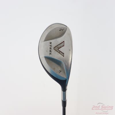 TaylorMade V Steel Fairway Wood 7 Wood 7W 21° Stock Graphite Shaft Graphite Regular Right Handed 39.5in