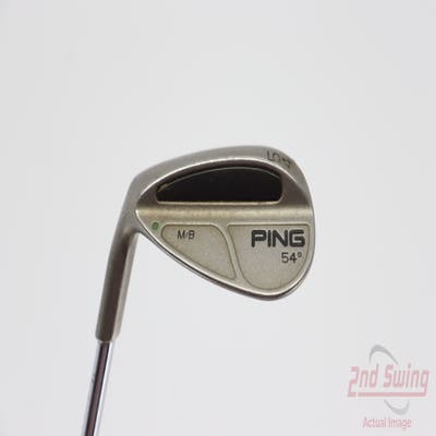 Ping MB Wedge Sand SW 54° Stock Steel Wedge Flex Left Handed Green Dot 35.5in