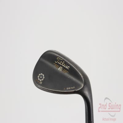 Titleist Vokey SM5 Raw Black Wedge Gap GW 52° 8 Deg Bounce F Grind Titleist SM5 BV Steel Wedge Flex Right Handed 35.5in