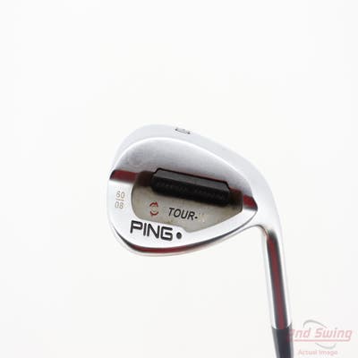 Ping Tour-W Brushed Silver Wedge Lob LW 60° 8 Deg Bounce W Grind Ping AWT Steel Stiff Right Handed Black Dot 35.0in