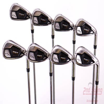 Callaway Rogue ST Max OS Iron Set 5-PW AW GW FST KBS Max 80 Steel Stiff Right Handed 38.0in
