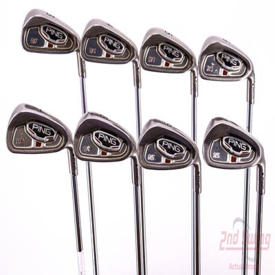 Ping i15 Iron Set 3-PW Dynamic Gold Tour Issue S400 Steel Stiff Right Handed Black Dot 38.0in