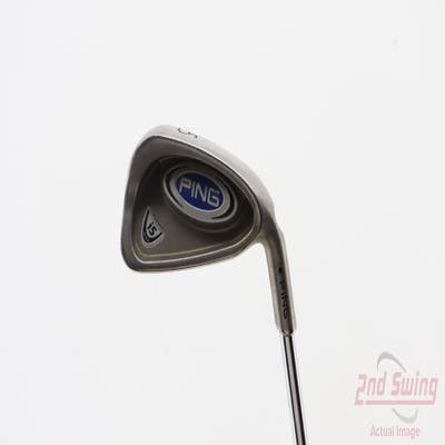 Ping i5 Single Iron 5 Iron Stock Steel Shaft Steel Stiff Right Handed Black Dot 38.25in