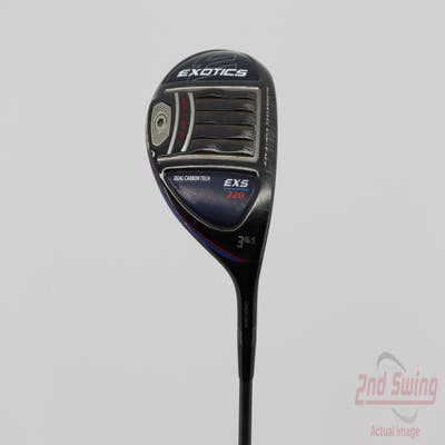 Tour Edge Exotics EXS 220 Fairway Wood 3 Wood 3W 16.5° HZRDUS Smoke Blue RDX PVD 60 Graphite Stiff Right Handed 43.0in