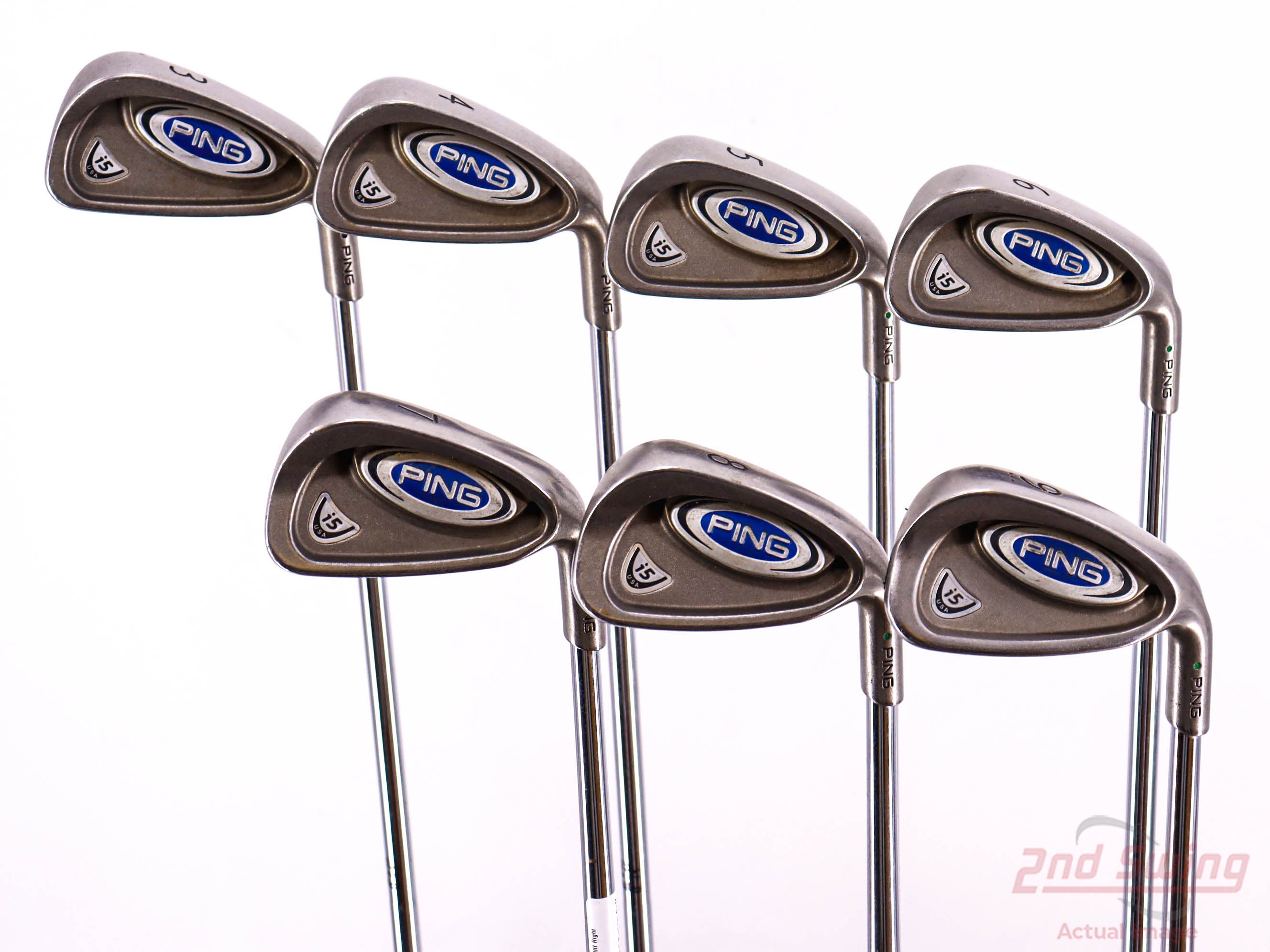 Ping i5 Iron Golf Club Green Dot Set Of store Four 3, 4, 5, & 6 Iron.True Temper Shaft