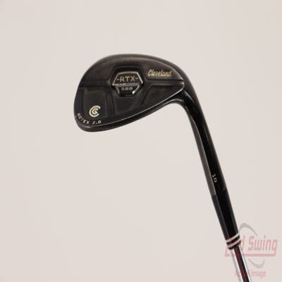 Cleveland 588 RTX CB Black Pearl Wedge Lob LW 52° 2 Dot Mid Bounce Stock Steel Stiff Right Handed 35.75in