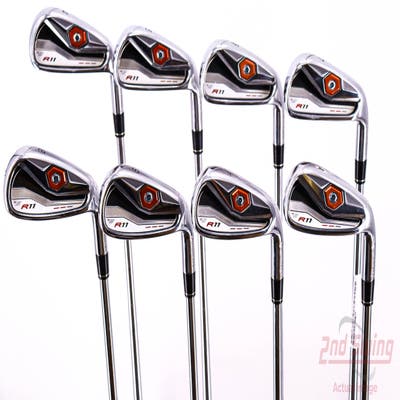 TaylorMade R11 Iron Set 4-PW AW FST KBS Tour 90 Steel Stiff Right Handed 38.0in