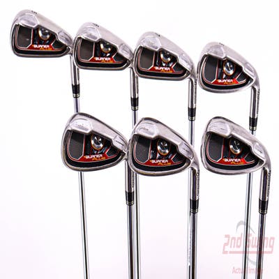 TaylorMade Burner Plus Iron Set 5-PW AW TM Burner Superfast 85 Steel Uniflex Right Handed 38.75in