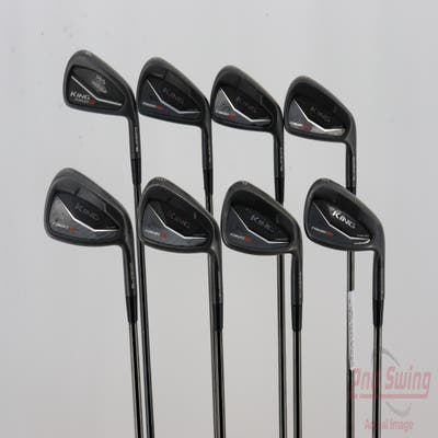 Cobra KING Black Forged Tec Iron Set 4-GW FST KBS $-Taper Black PVD Steel Stiff Right Handed 38.25in