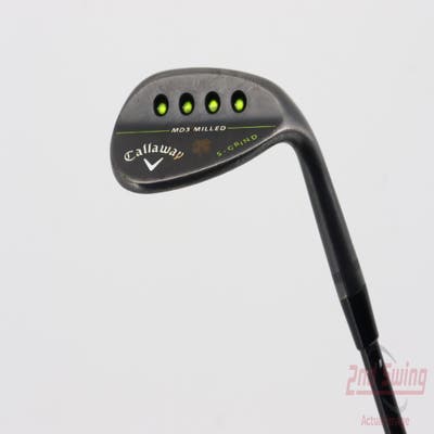 Callaway MD3 Milled Black S-Grind Wedge Lob LW 60° 9 Deg Bounce S Grind Dynamic Gold Tour Issue S200 Steel Stiff Right Handed 35.0in