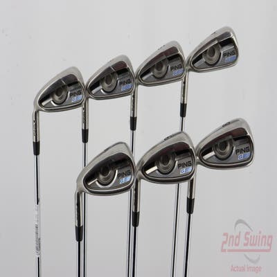 Ping 2016 G Iron Set 4-PW AWT 2.0 Steel Stiff Left Handed Black Dot 38.25in