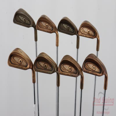 Ping Eye 2 Beryllium Copper Iron Set 3-PW Stock Steel Stiff Right Handed Black Dot 38.0in