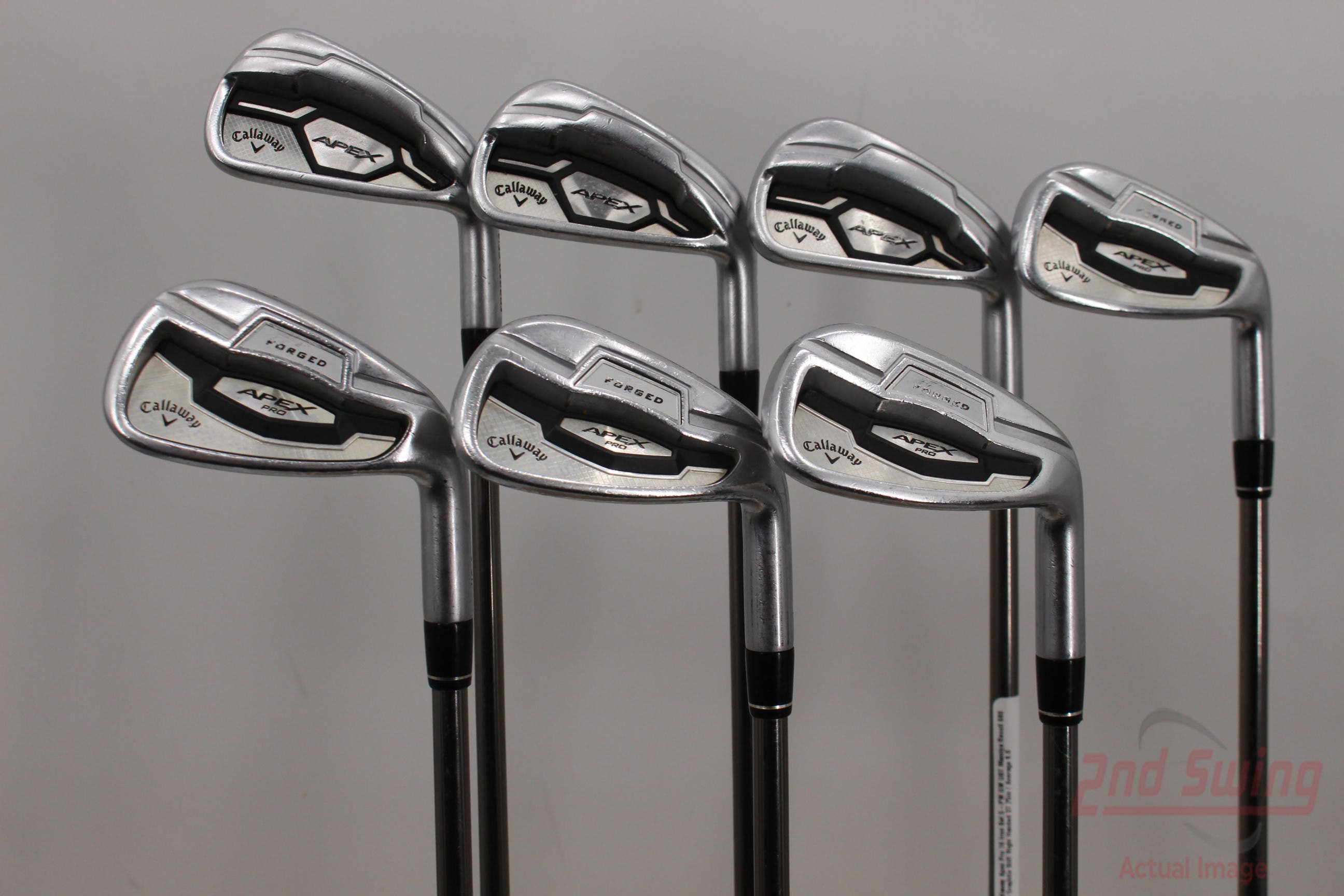 Callaway Apex Pro 16 Iron Set 5-PW GW UST Mamiya Recoil 680 F4 Graphite  Stiff Right Handed 37.75in