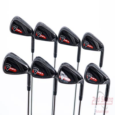 Callaway Razr X Black Iron Set 4-PW AW True Temper M-10 XP Steel Uniflex Right Handed 38.25in