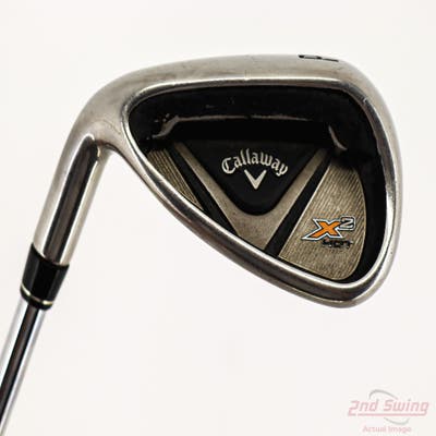 Callaway X2 Hot Single Iron Pitching Wedge PW Stock Steel Shaft Steel Regular Left Handed 35.75in