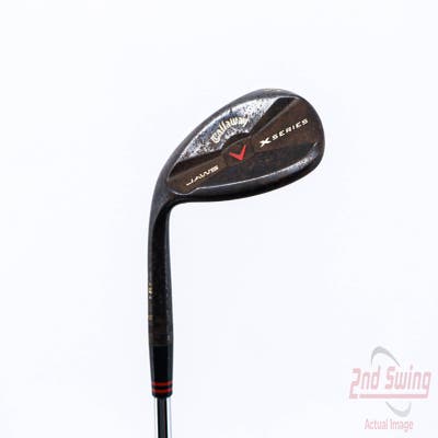 Callaway X Series Jaws Black Wedge Lob LW 58° 13 Deg Bounce True Temper Dynamic Gold Steel Wedge Flex Left Handed 35.25in