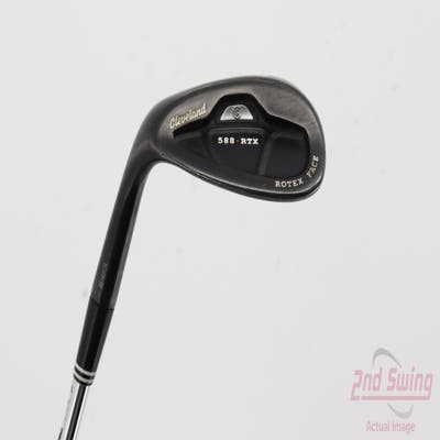 Cleveland 588 RTX CB Black Pearl Wedge Lob LW 60° 12 Deg Bounce Stock Steel Shaft Steel Wedge Flex Left Handed 35.25in