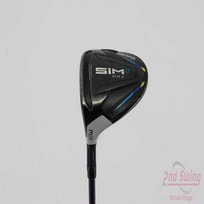 TaylorMade SIM2 MAX Fairway Wood 3 Wood 3W 15° Fujikura Ventus Blue 6 Graphite Stiff Left Handed 43.25in