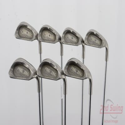 Ping Zing Iron Set 6-PW SW LW Ping JZ Steel Stiff Right Handed Green Dot 37.5in