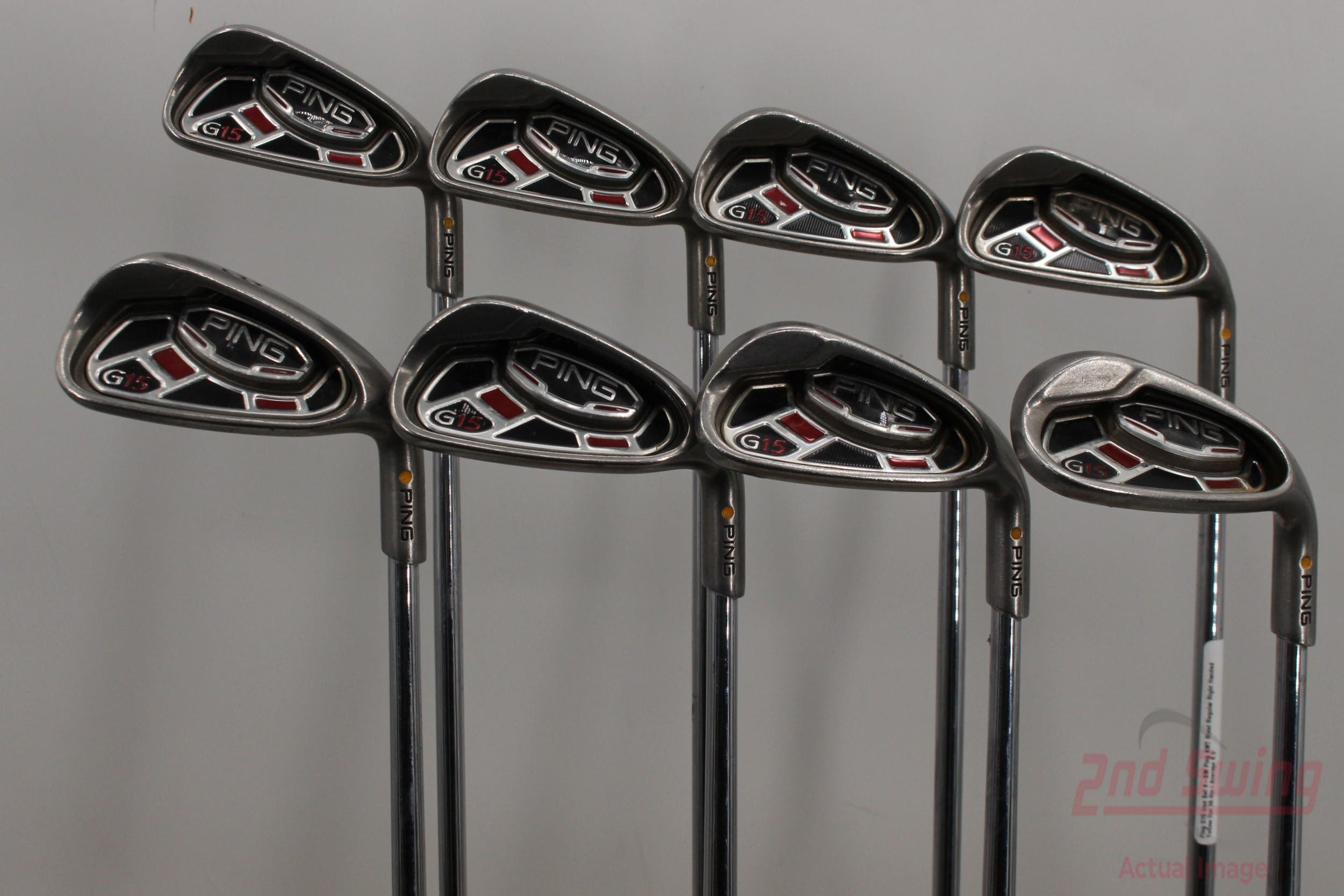 Ping G15 Iron Set 4-SW Ping AWT Steel Regular Right Handed Yellow Dot 38.0in
