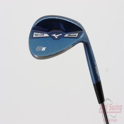 Mizuno S5 Blue Ion Wedge Gap GW 52° 9 Deg Bounce Stock Steel Shaft Steel Wedge Flex Right Handed 35.5in