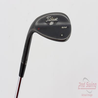 Titleist Vokey SM6 Jet Black Wedge Sand SW 54° 10 Deg Bounce S Grind FST KBS Tour Steel Stiff Left Handed 35.25in