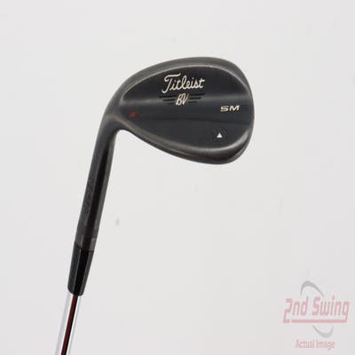 Titleist Vokey SM6 Jet Black Wedge Lob LW 58° 10 Deg Bounce S Grind FST KBS Tour Steel Stiff Left Handed 35.0in